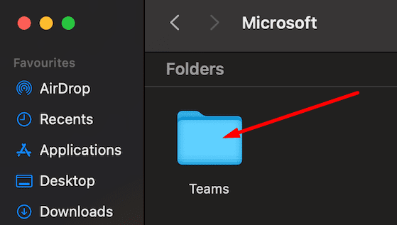 Microsoft Teams Ordner Macbook