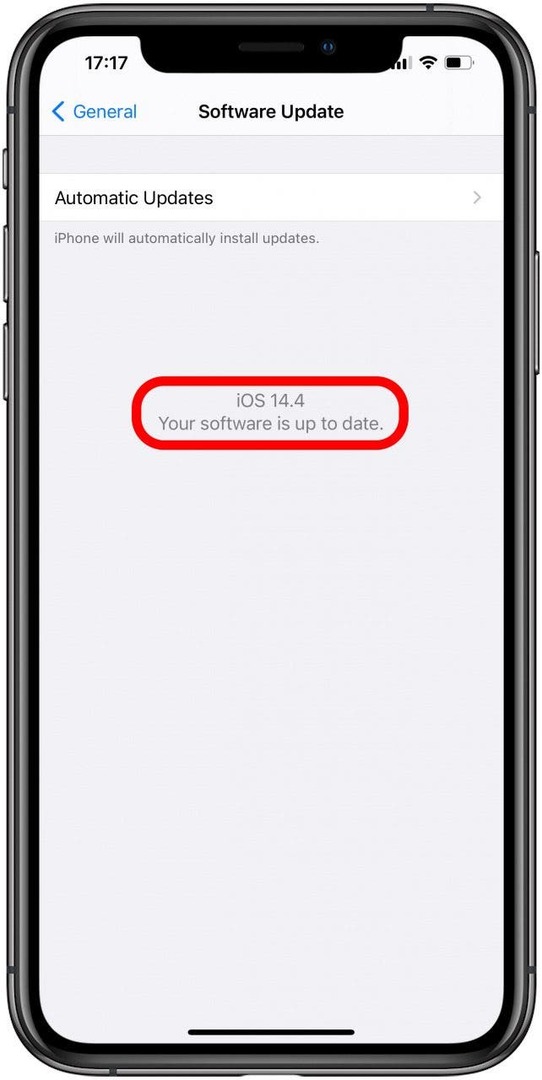 Verificación de la versión de iPhone