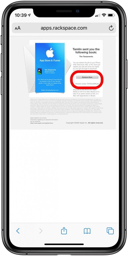 Come condividere libri di Apple con gli amici come regalo