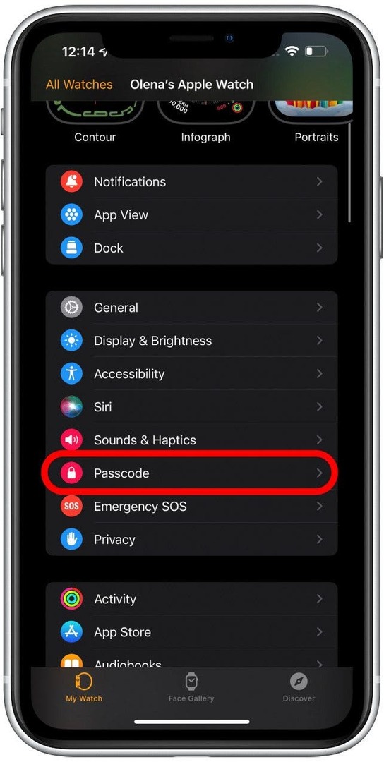 Klepnite na Prístupový kód – ako používať Apple Watch na odomknutie iphone