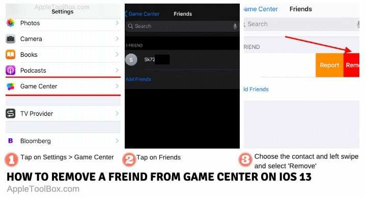 Премахнете приятели в Game Center на iOS 13 и iPadOS