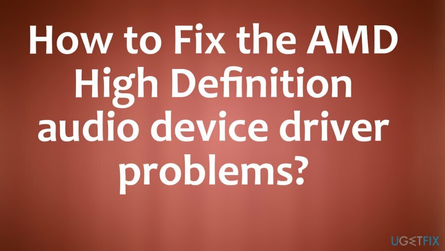 Risolvere i problemi del driver del dispositivo audio ad alta definizione AMD