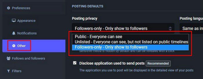 Posting Privasi Mastodon