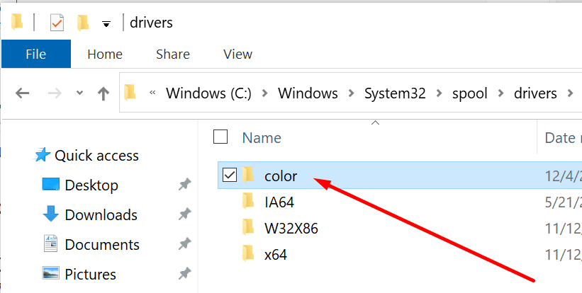 Windows 10 Farbtreiber