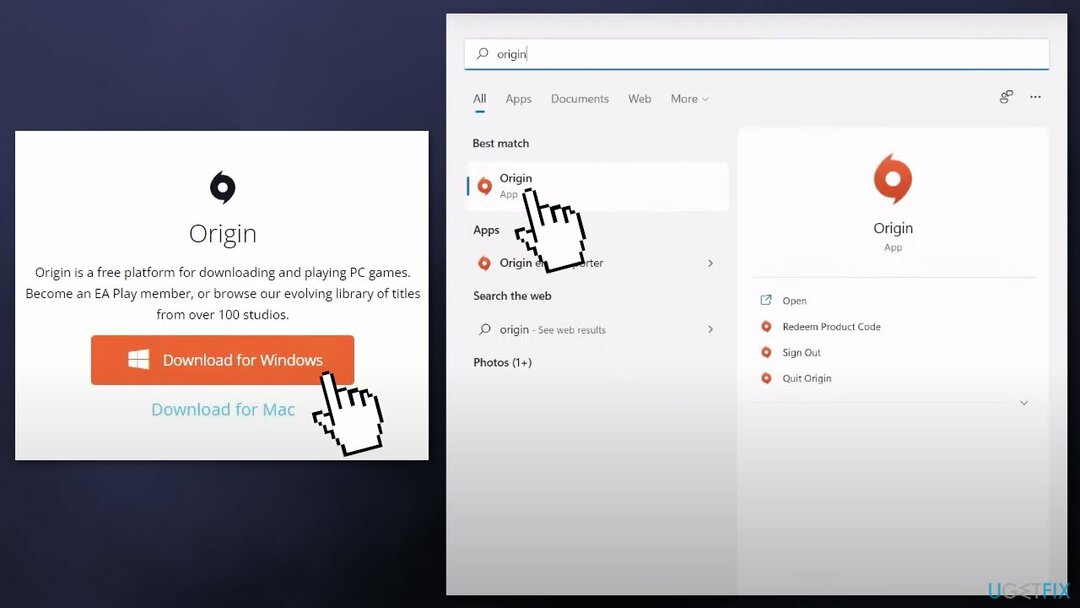 Користите Оригин да бисте инсталирали игру