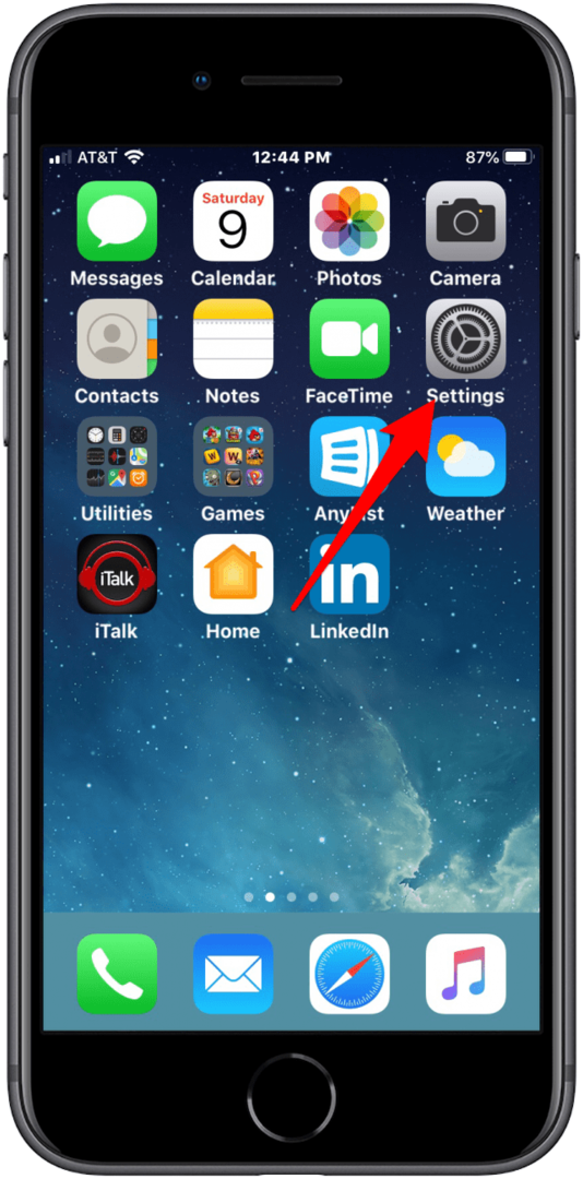 app impostazioni iphone