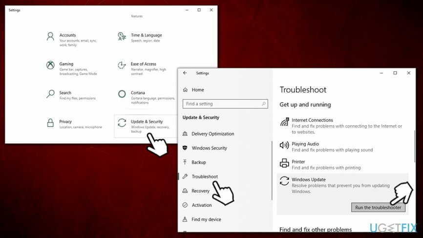 Jalankan pemecah masalah Pembaruan Windows