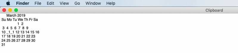 Terminal App kimenet a vágólapon Mac rendszeren