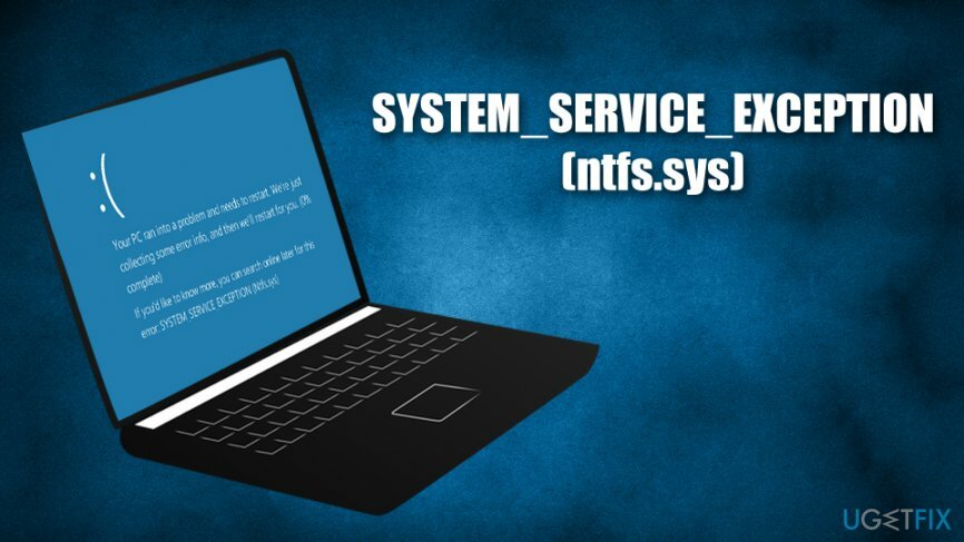Ispravak pogreške SYSTEM_SERVICE_EXCEPTION (ntfs.sys).