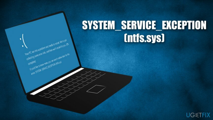 SYSTEM_SERVICE_EXCEPTION (ntfs.sys) veaparandus