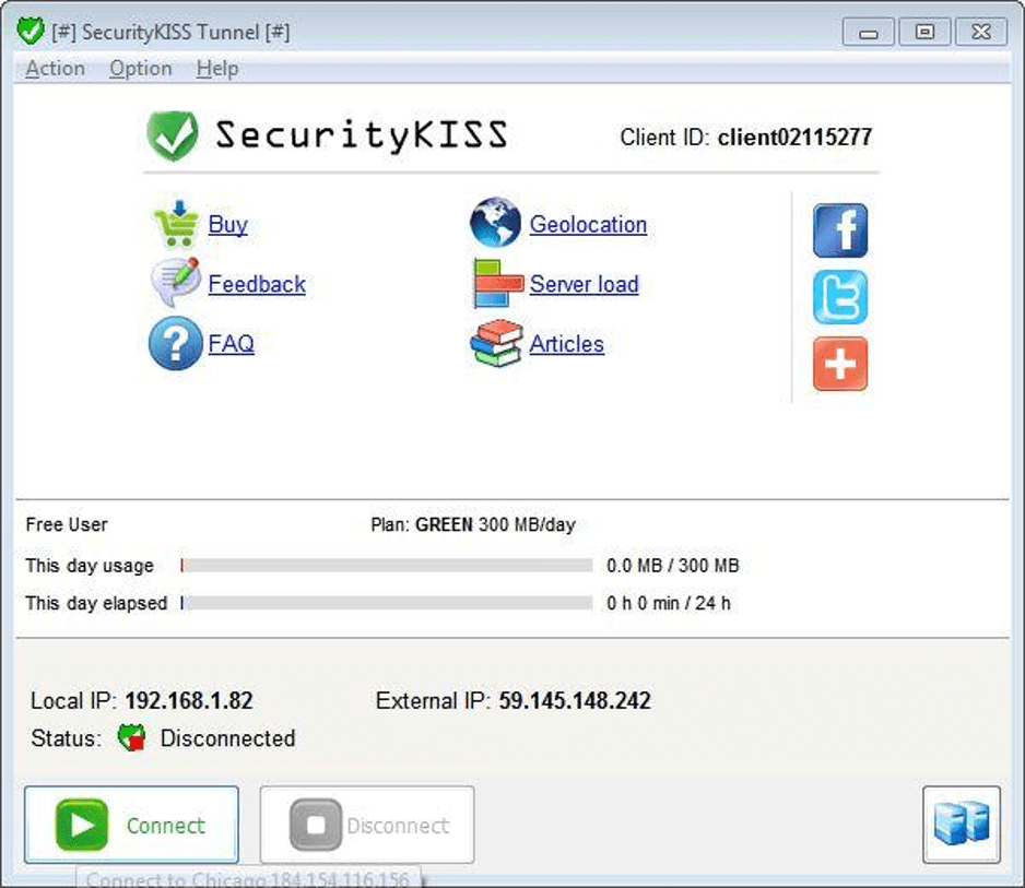 VPN של SecurityKiss