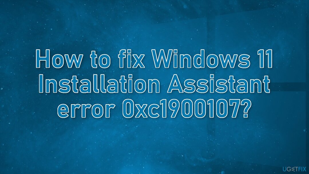 Windows 11 설치 도우미 오류 0xc1900107을 수정하는 방법