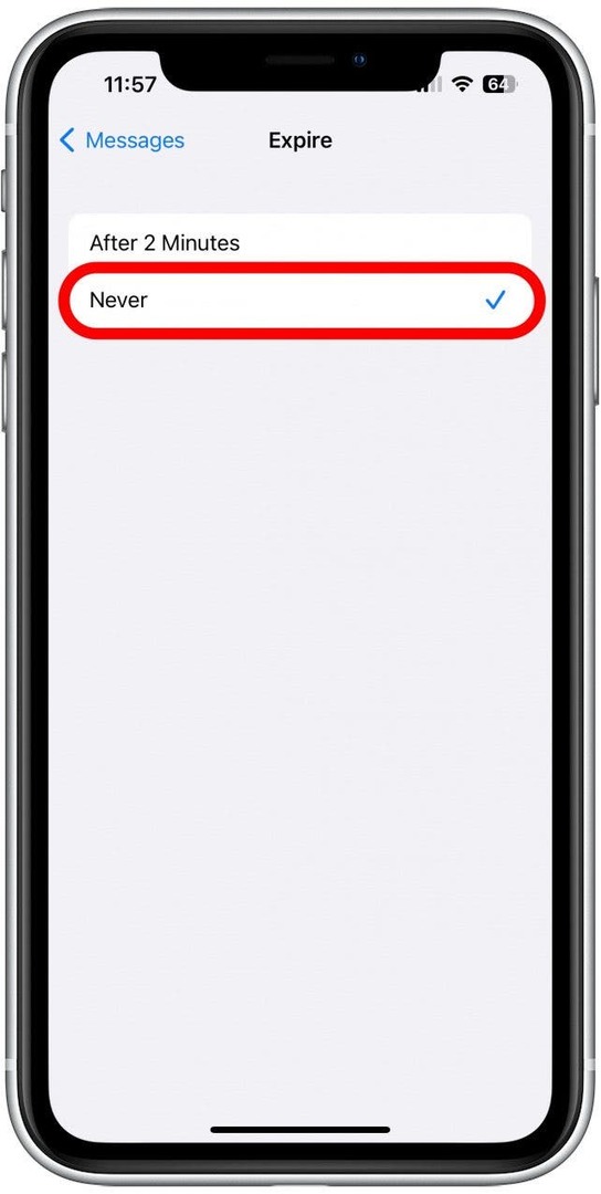 iPhone에서 음성 메시지가 저장되는 위치를 탭하지 마십시오.