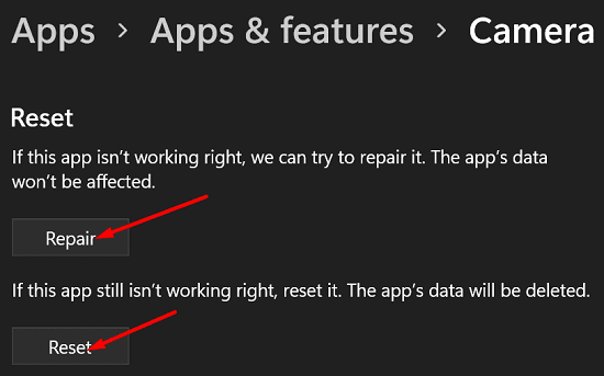 repair-or-reset-camera-app-windows-11