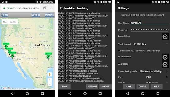 FollowMee GPS-Tracker