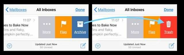 ¿Deslizar para eliminar el correo no funciona en iPhone o iPad?