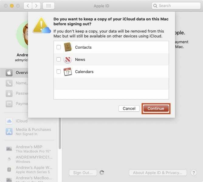 Eliminar datos de iCloud de la cuenta