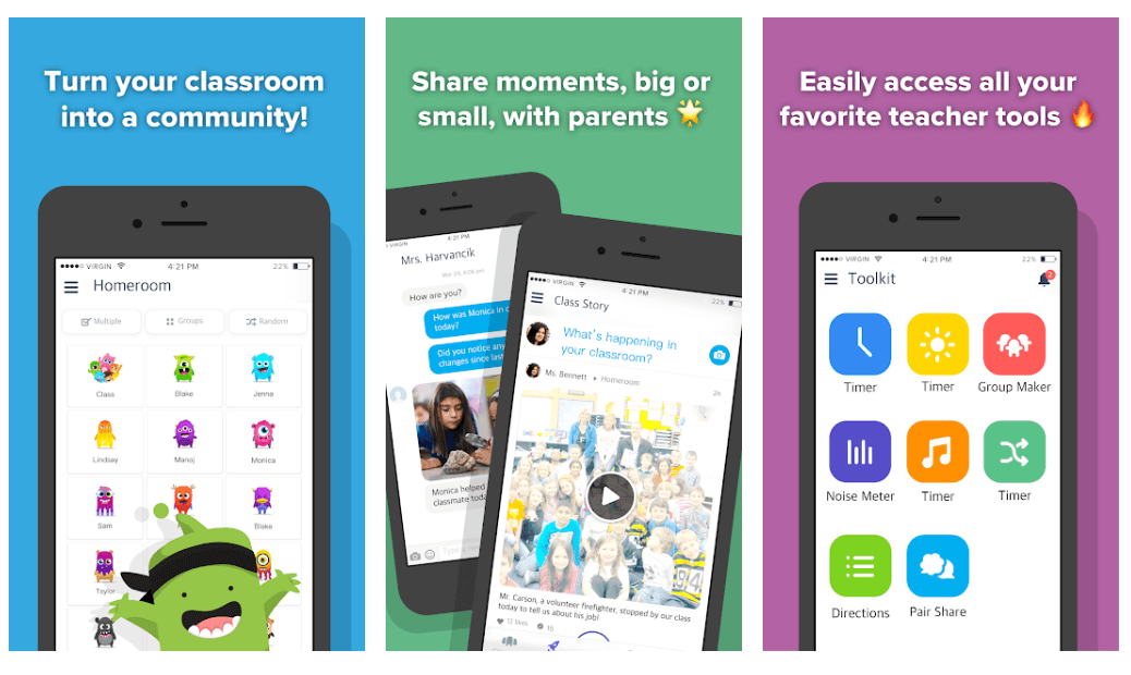 ClassDojo - Android İçin En İyi Eğitim Uygulamaları 