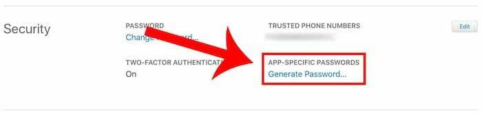 Contraseñas específicas de la aplicación