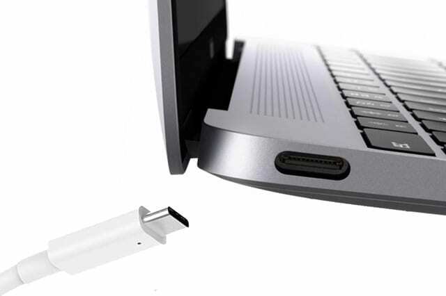 MacBook USB_C პორტი და კაბელი
