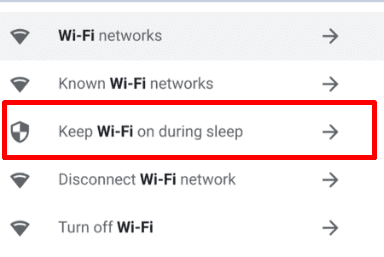 поддържайте включен Wi-Fi по време на заспиване-chromebook