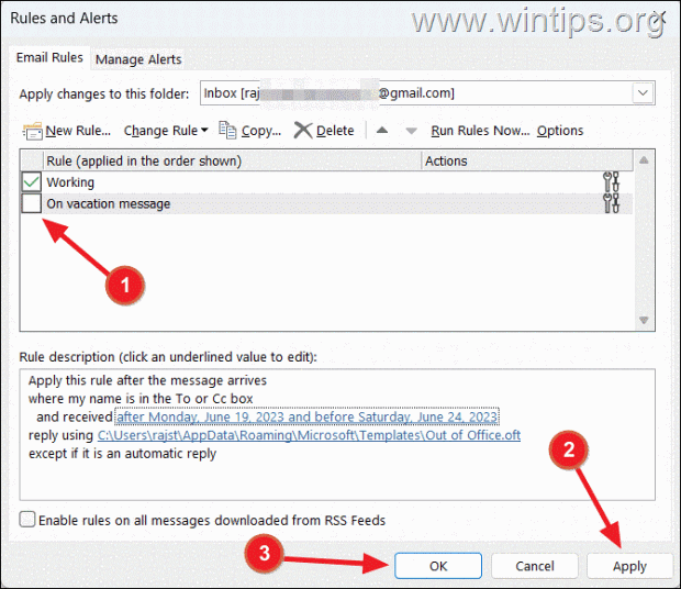  Désactiver les réponses automatiques dans Outlook