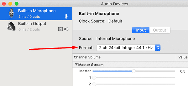 Audio-MIDI-Setup-apuohjelma