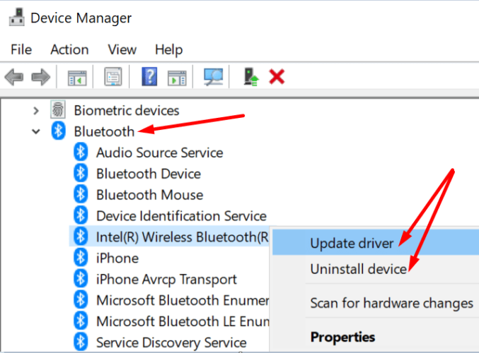 Ενημέρωση προγράμματος οδήγησης για bluetooth pc