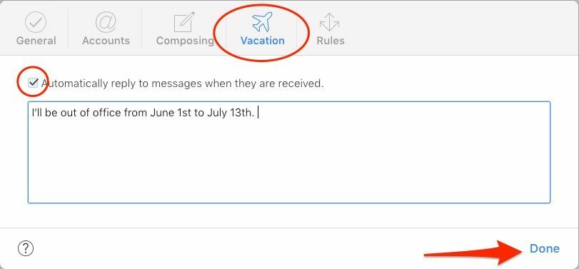 Як налаштувати автоматичну відповідь електронною поштою для iCloud Mail
