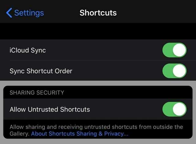 iPadOS e iOS 13 permiten accesos directos que no son de confianza