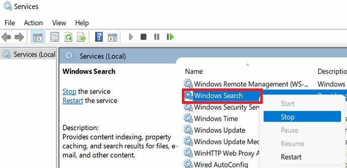 stop-windows-Search-service