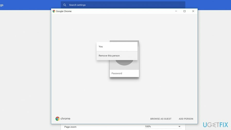 Rimuovere il profilo utente di Chrome