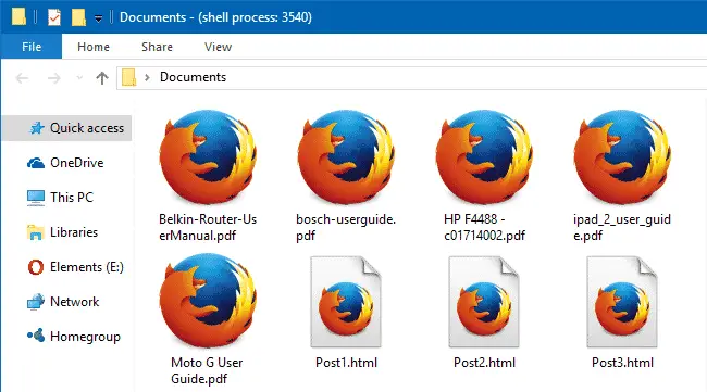 změnit ikonu souboru pdf firefox