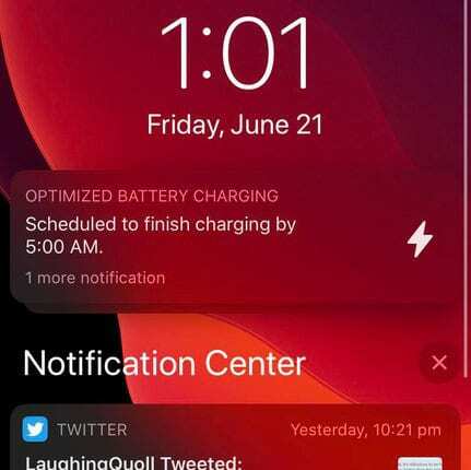 iOS 13 최적화된 배터리 충전