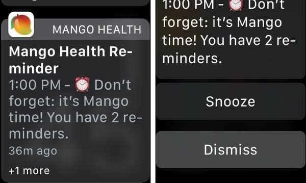 Upozornenie na zdravie Apple Watch Mango