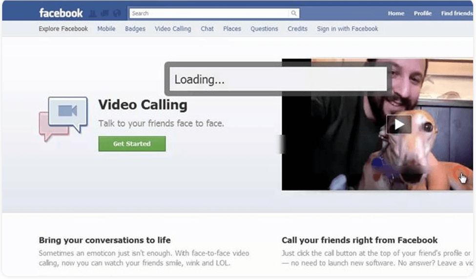 Meilleur logiciel d'appel vidéo - Facebook Video Chat