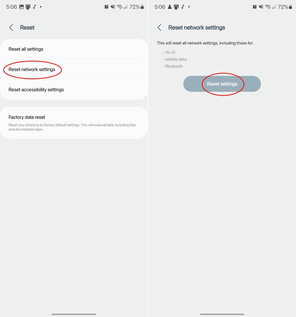 Reset netwerkinstellingen op Galaxy S23 - 2