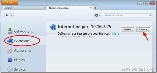 remove-internet-explorer-værktøjslinje