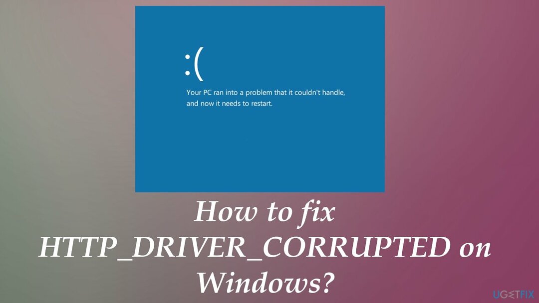Chyba HTTP_DRIVER_CORRUPTED