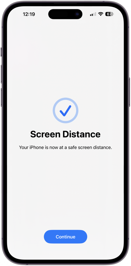 Et un autre une fois que vous avez déplacé votre iPhone à une distance de sauvegarde.