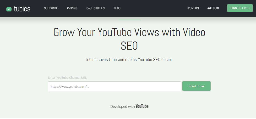 Tubics - Alat SEO YouTube