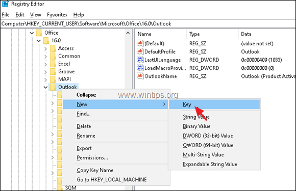 zvětšit maximální velikost aplikace Outlook