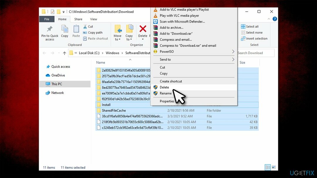 ลบโฟลเดอร์ SoftwareDistribution