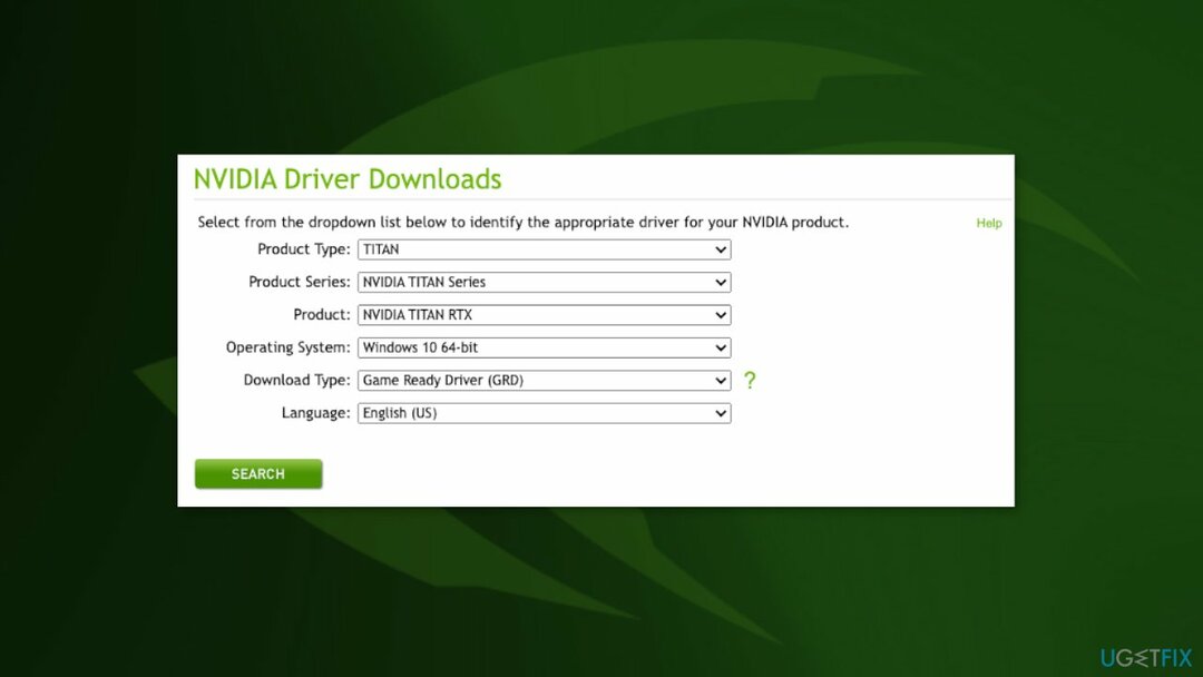 Reinstale os drivers NVIDIA