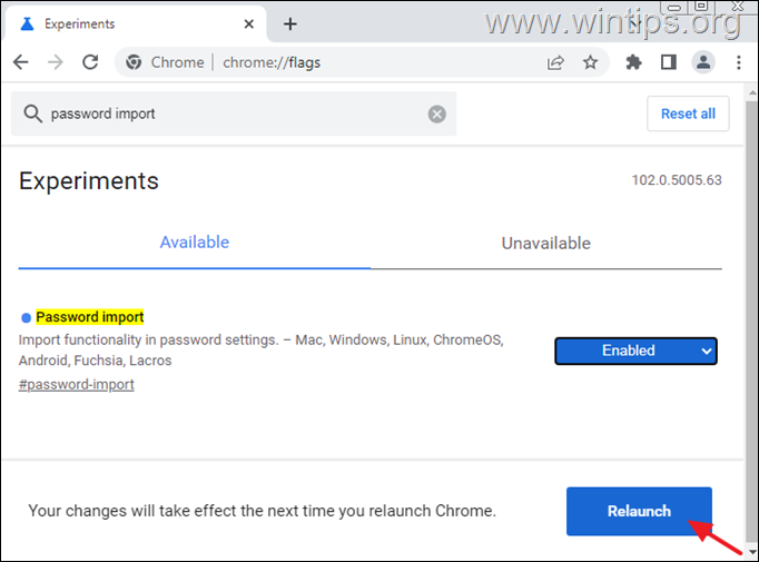 Chrome-wachtwoorden importeren