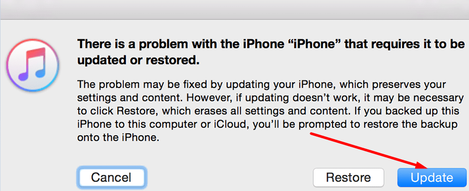 aktualizovať alebo obnoviť iphone