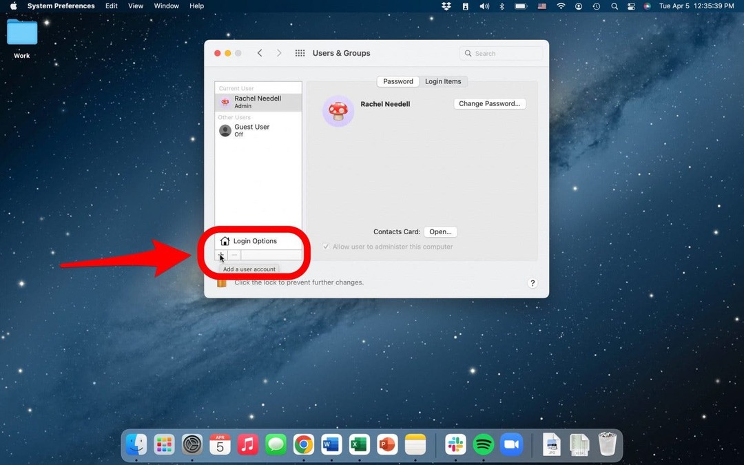 προσθήκη νέου χρήστη στο mac