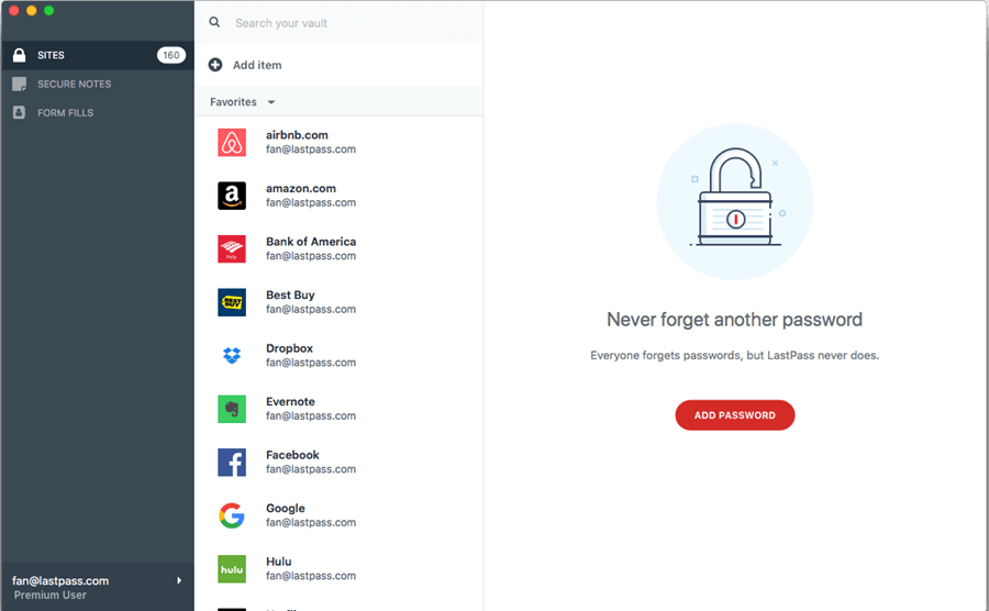 LastPass - Paras salasananhallinta Macille