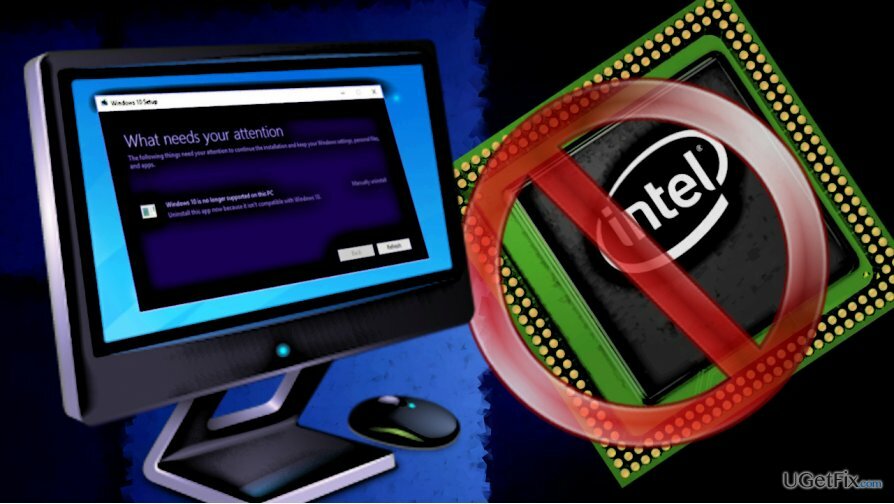 mostra processori Intel Clover Trail incompatibili su Windows 10