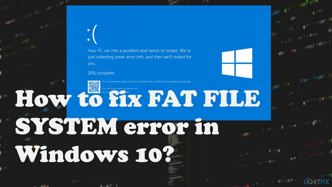 خطأ FAT_FILE_SYSTEM